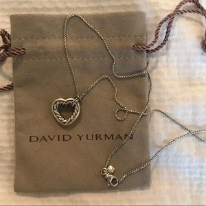 David Yurman “Cable Heart Pendant Necklace”